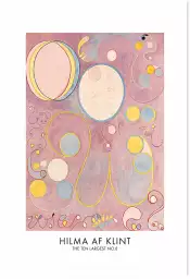 Hilma af Klint Les affiches n°8 - tableau celebre femme