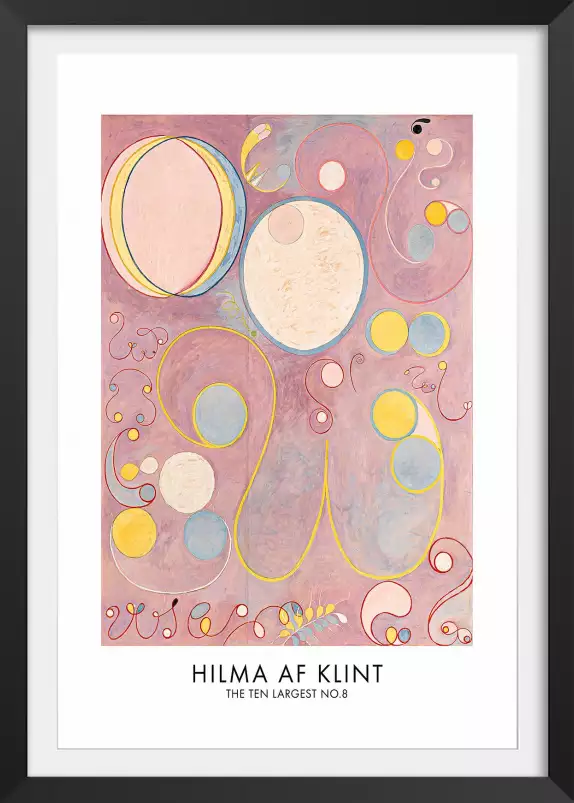 Hilma af Klint Les affiches n°8 - tableau celebre femme