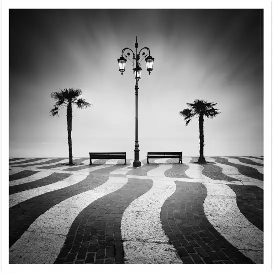 Promenade - affiche bord de mer