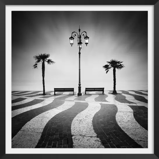 Promenade - affiche bord de mer