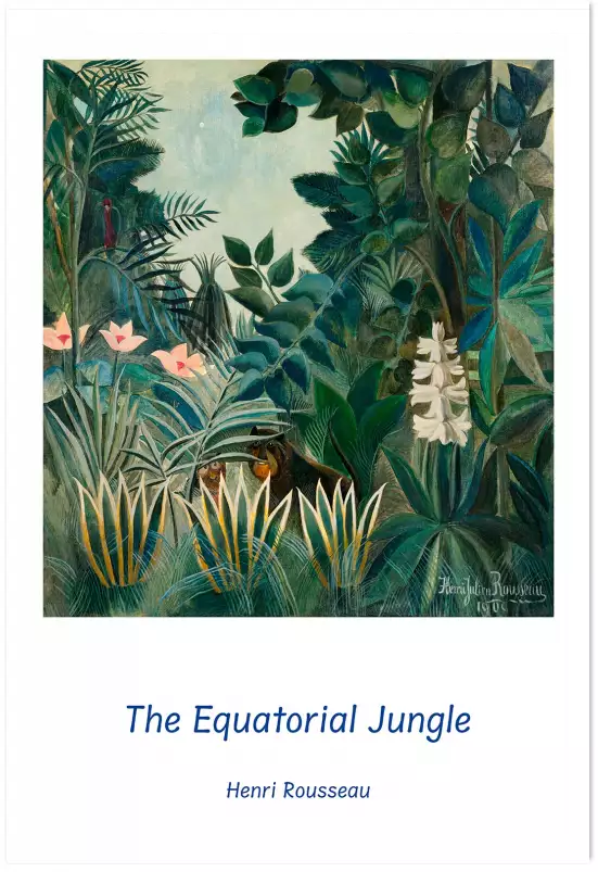 La jungle équatoriale - douanier rousseau jungle