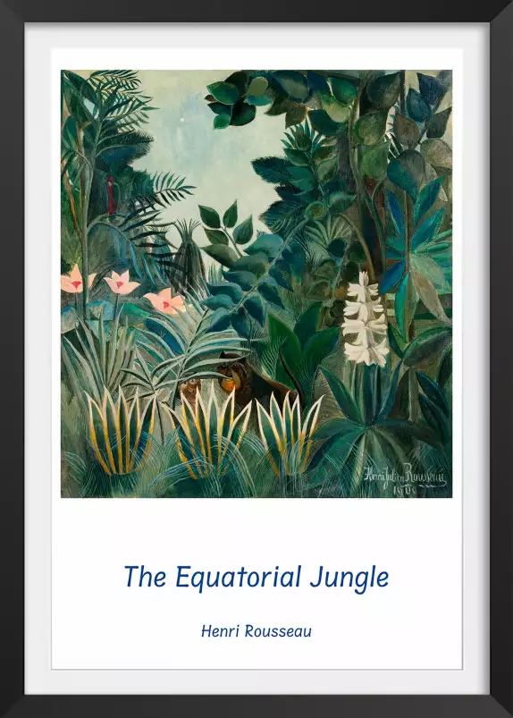 La jungle équatoriale - douanier rousseau jungle