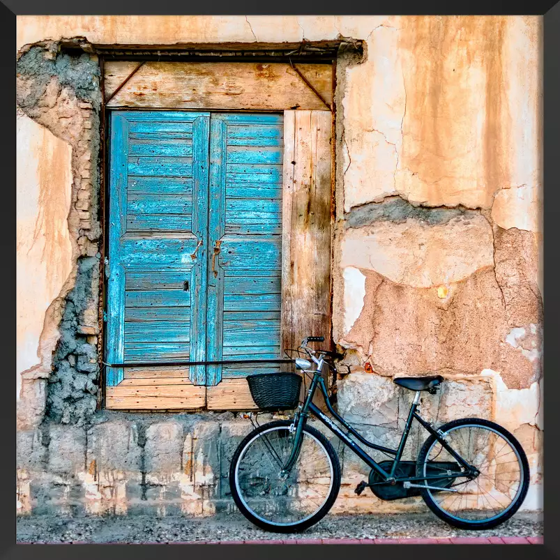 Bicyclette bleue - photo d'art