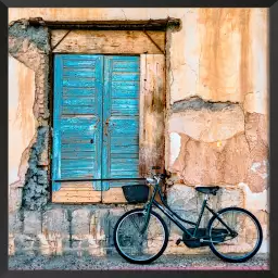 Bicyclette bleue - photo d'art