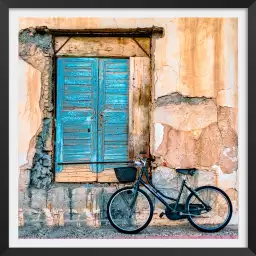 Bicyclette bleue - photo d'art