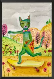 Pizza cat - affiche chambre enfant