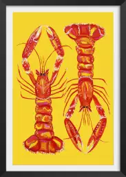 Langoustines - affiche cuisine design