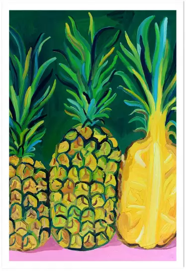 Ananas - affiche cuisine design
