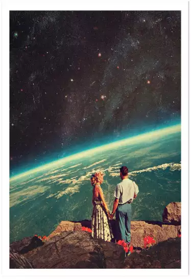 Space love - affiche astronomie