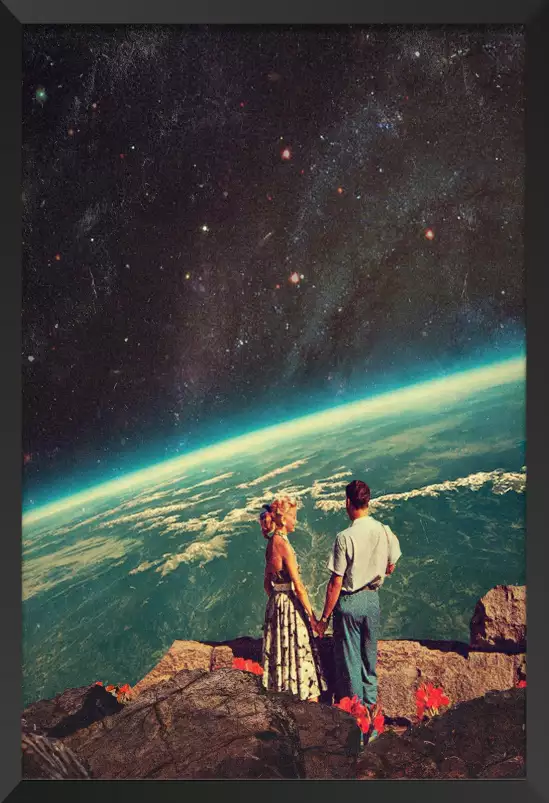 Space love - affiche astronomie