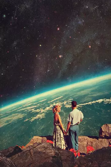 Space love - affiche astronomie