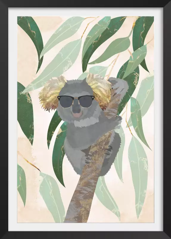 Cool koala - affiche animaux