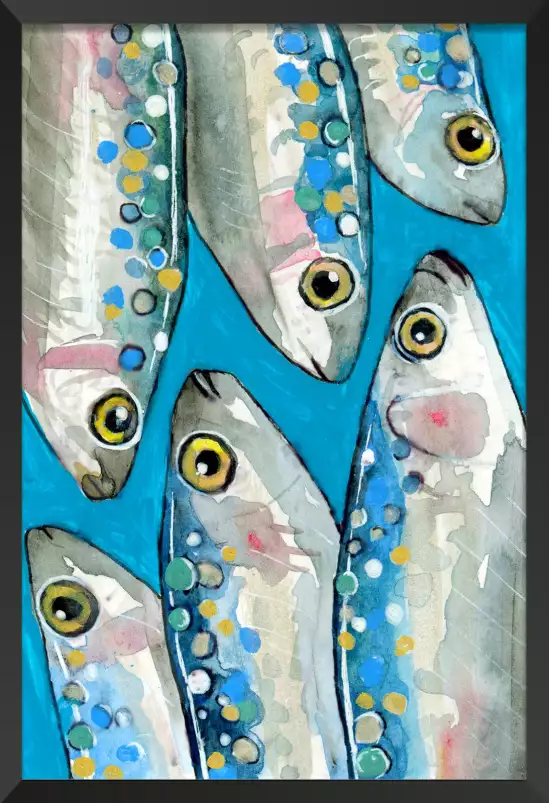 Sardines 2 - affiche cuisine originale