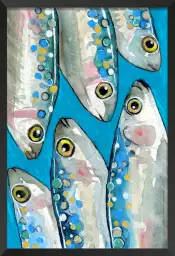 Sardines 2 - affiche cuisine originale