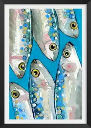 Sardines 2 - affiche cuisine originale