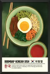 Bibimbap - affiche cuisine originale