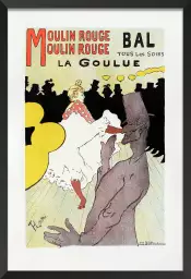 Le moulin rouge la goulue - affiche retro vintage