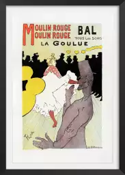 Le moulin rouge la goulue - affiche retro vintage