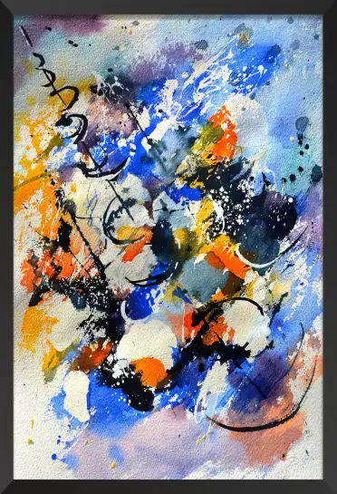 Peinture aquarelle - tableau abstrait