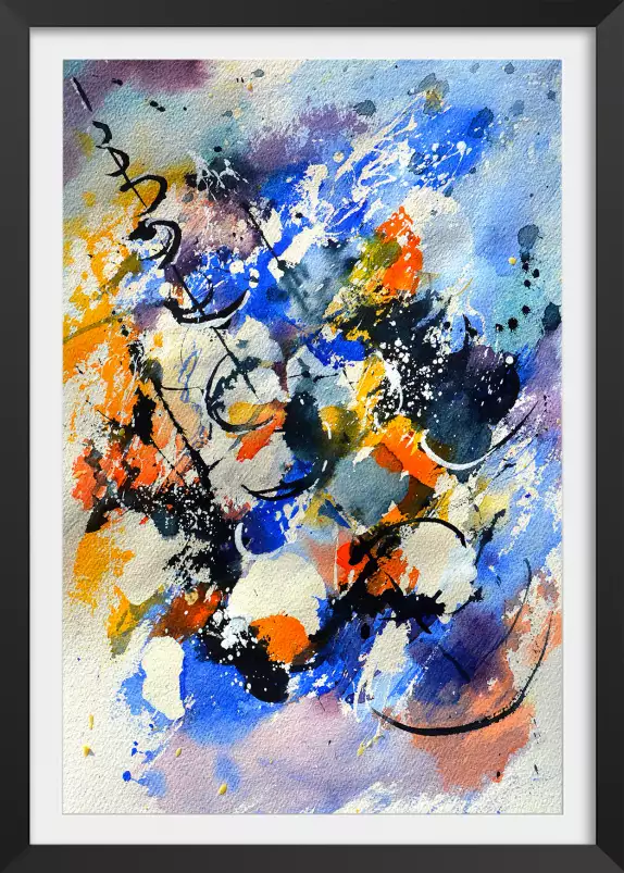 Peinture aquarelle - tableau abstrait