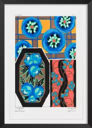 Panneau art deco 01 - tableau abstrait couleur