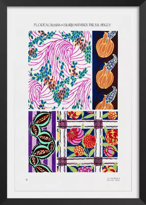 Panneau art deco 11 - tableau abstrait couleur