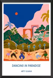 Danser au paradis - affiche art oriental