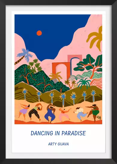 Danser au paradis - affiche art oriental