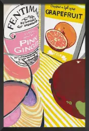 Fentimans gingembre rose - affiche cuisine vintage