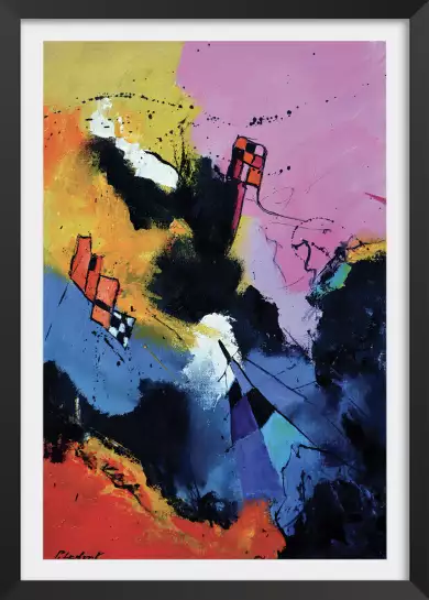 Abstraite damiers et multicolore - tableau abstrait