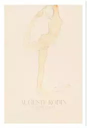 Figure dansante par Auguste Rodin - tableau celebre femme