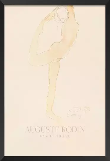 Figure dansante par Auguste Rodin - tableau celebre femme