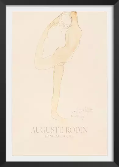 Figure dansante par Auguste Rodin - tableau celebre femme