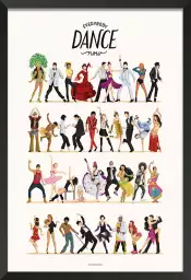 Tout le monde danse maintenant - affiche moderne