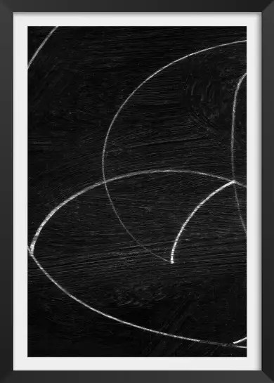 Noir trio 3 - abstrait tableau design