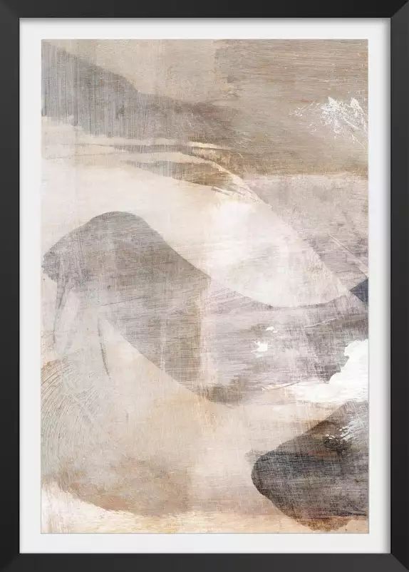 Couche beige - art abstrait