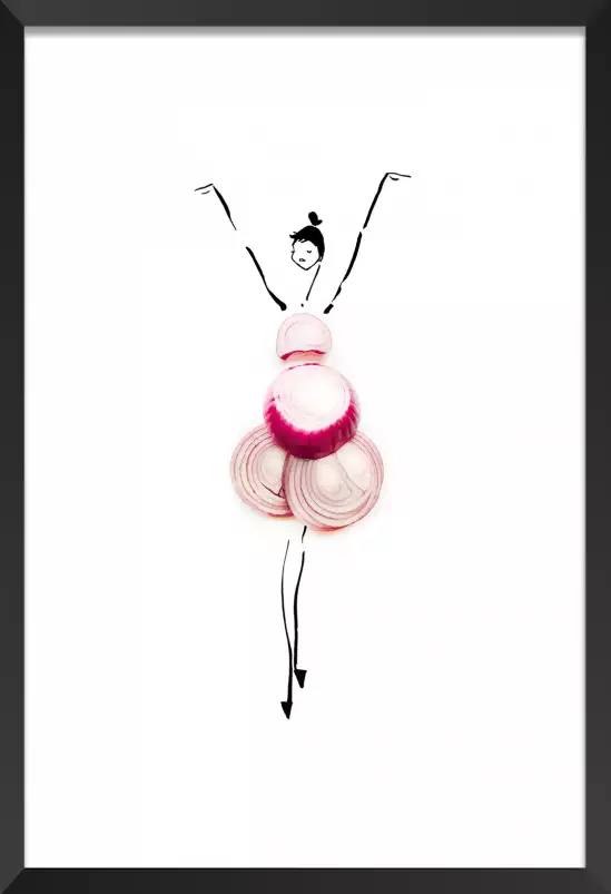 Onions dress - affiche cuisine humour