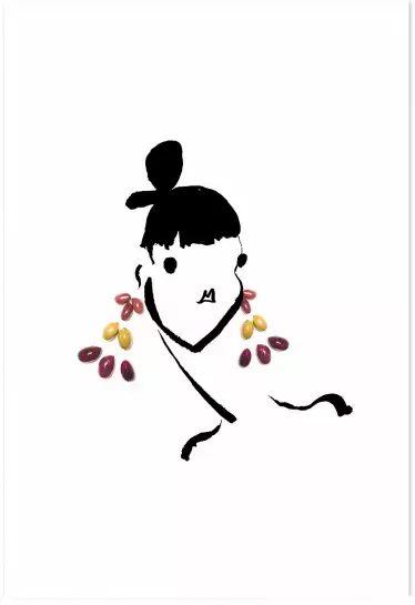 Melle olives - affiche cuisine humour