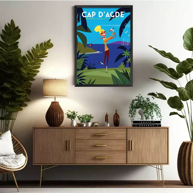 Cap D'agde et son golf - poster sud est