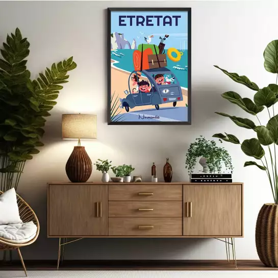 Etretat et la Normandie - affiche mer du nord