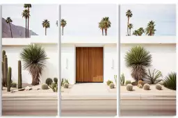 Maison californienne 50s - affiche architecture