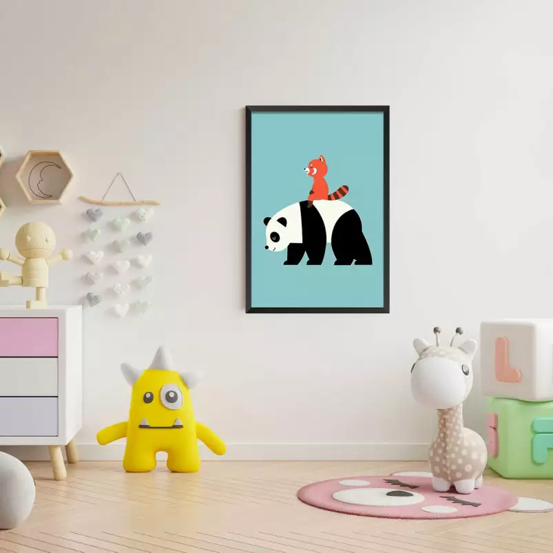 Panda walk - affiche chambre enfant