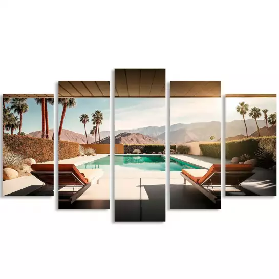 Piscine privée sur Palm Springs - affiche architecture