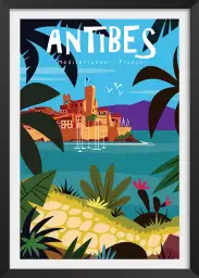 Antibes le Fort carré - affiche cote d azur