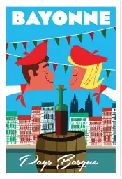 Bayonne les fêtes du pays basque - affiche pays basque