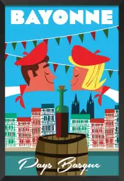 Bayonne les fêtes du pays basque - affiche pays basque