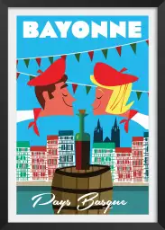 Bayonne les fêtes du pays basque - affiche pays basque