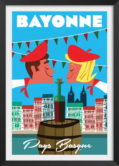 Bayonne les fêtes du pays basque - affiche pays basque