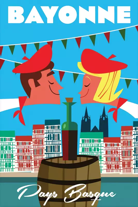 Bayonne les fêtes du pays basque - affiche pays basque