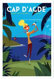 Cap D'agde et son golf - poster sud est